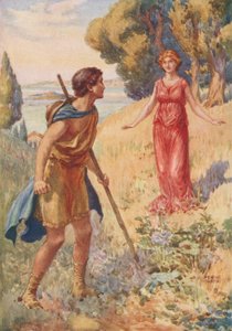 Lycius Meets Lamia、John Keats著Lamia 作： Frank Adams